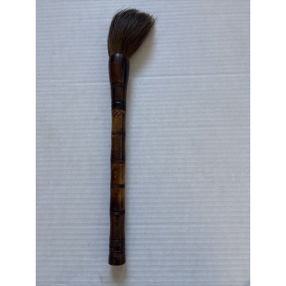 Calligraphy Brush Brown Bone Handle Horsehair Brush Needs Glue - Picture 7 of 15